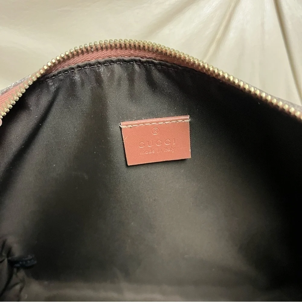 GUCCI SUPREME Star Print Zipper Cosmetic Pouch Make Up Bag